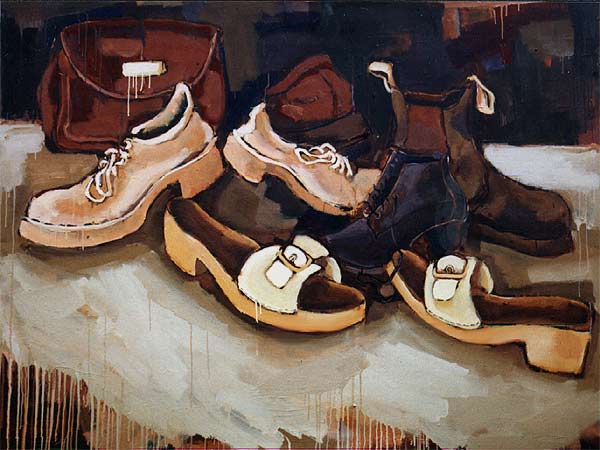 Big Shoes - Still Life Oil Painting - Dion Archibald
