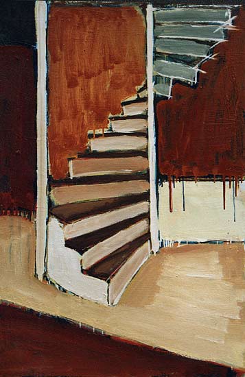 Staircase - Interior Oil Painting - Dion Archibald