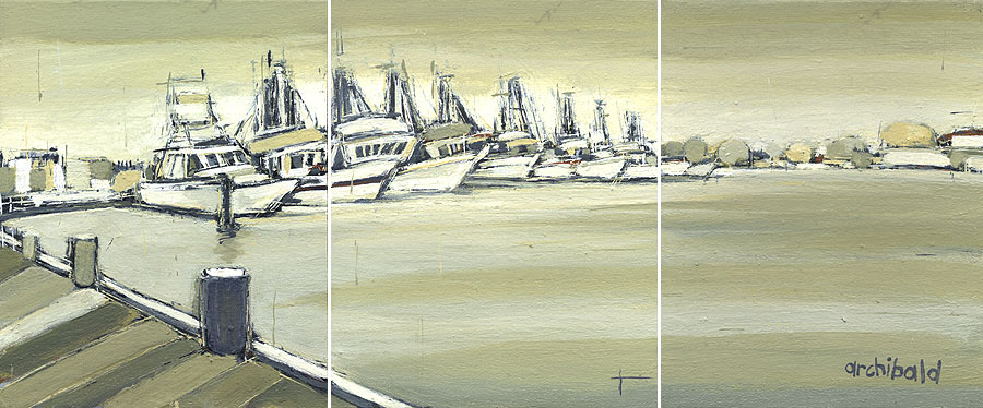 boats triptych - newcastle - 2003