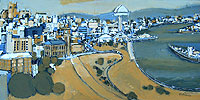 newcastle citscape painting