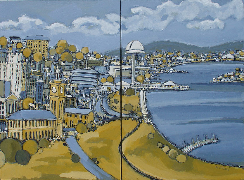 Newcastle City Painting - oil painting