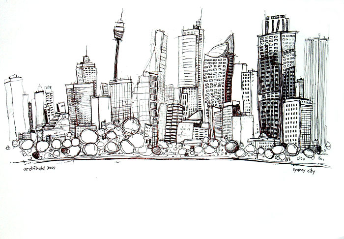 sydney city sydney drawing