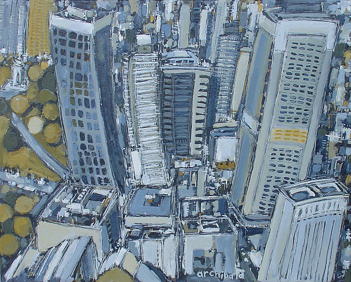 in the city - sydney painting