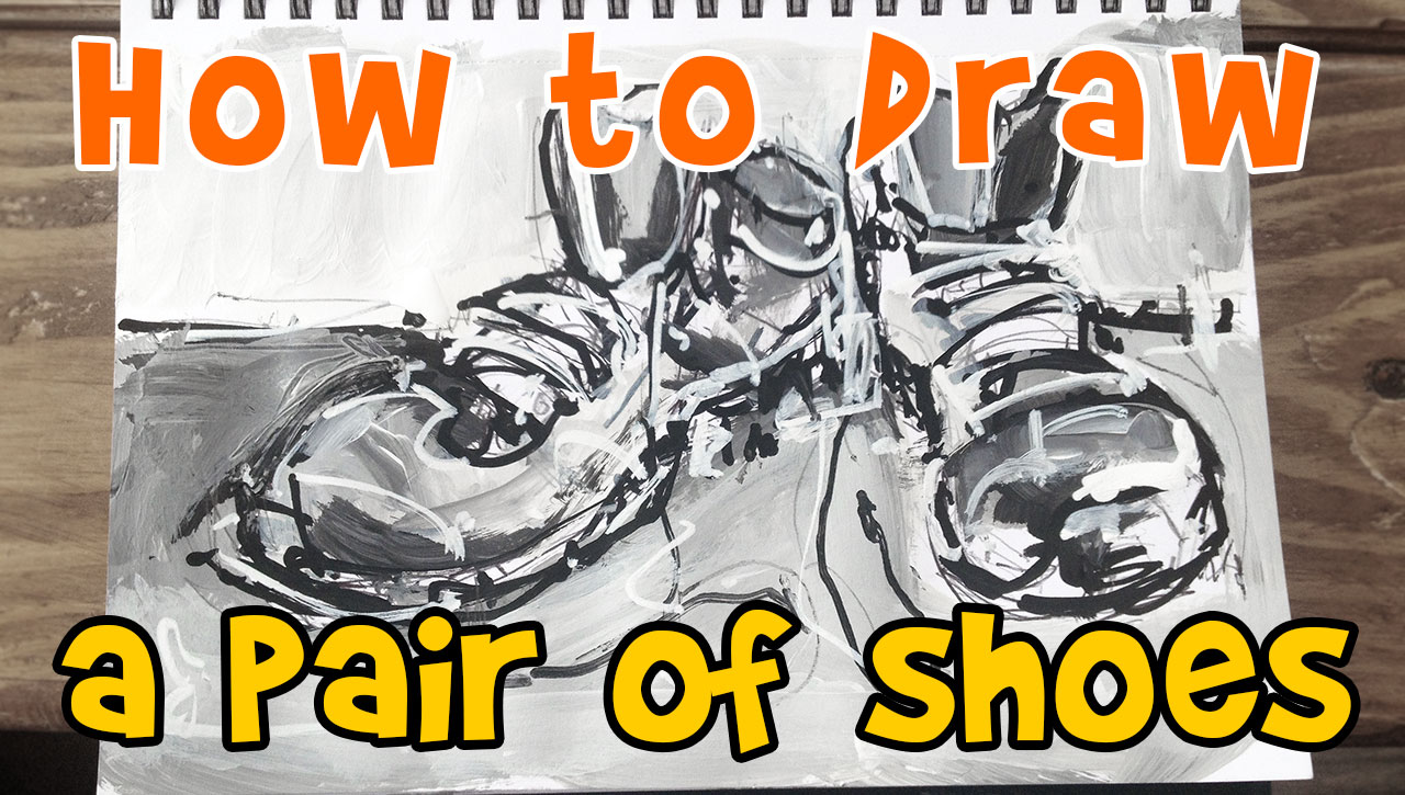 How to Draw a Pair of Shoes on my New Youtube Channel