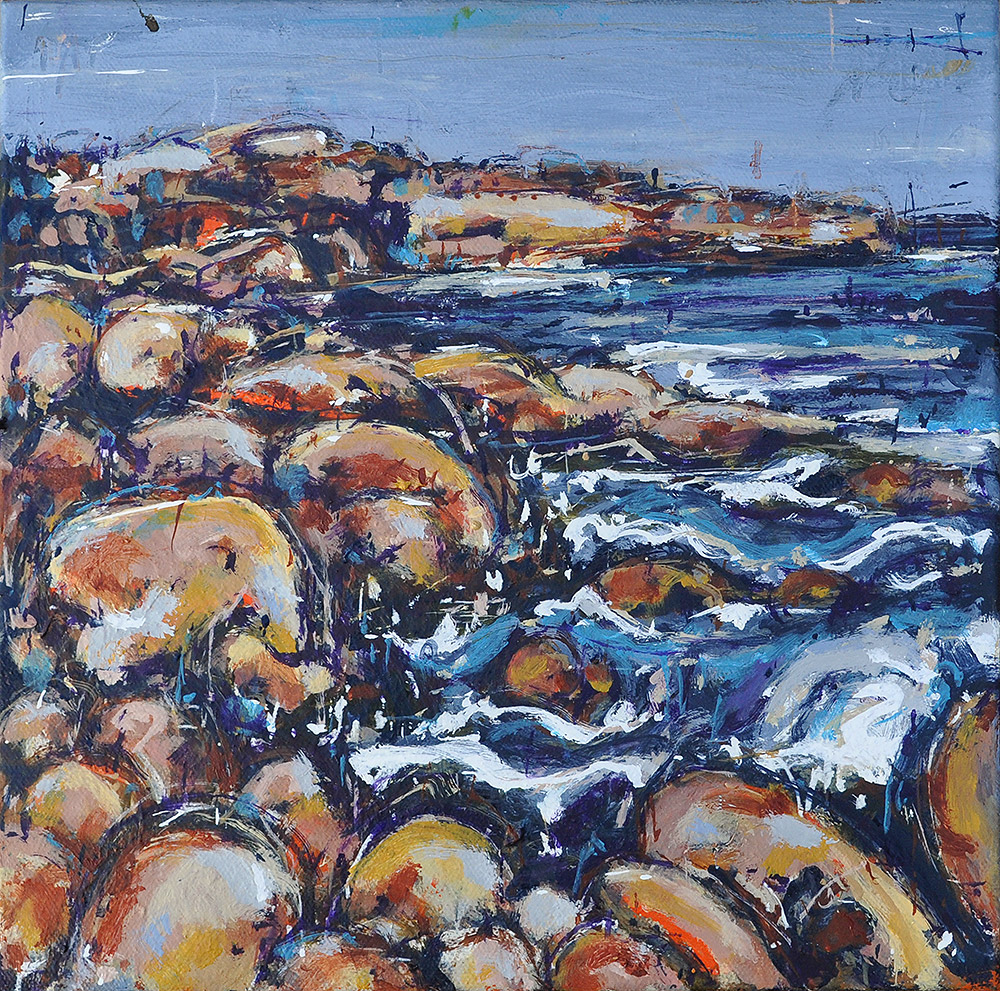 Boat Harbour Seascape Painting