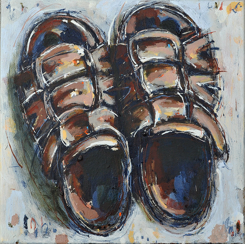 Sandals Still Life Painting