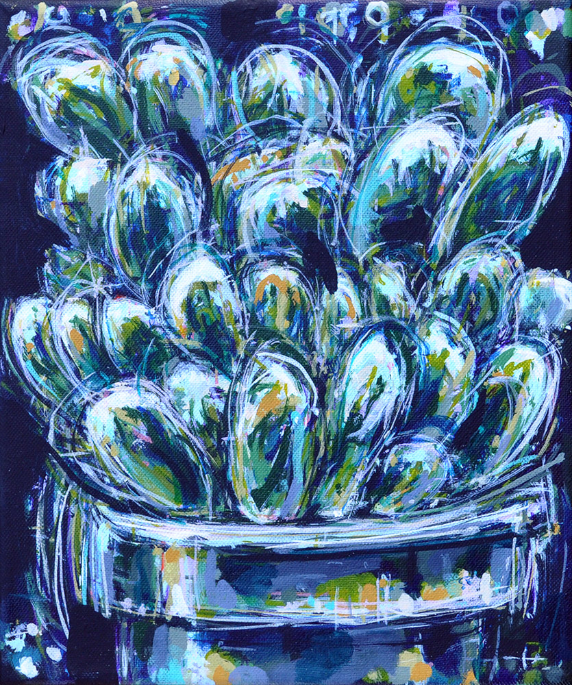 Haworthia Fingers Succulent Still Life Painting